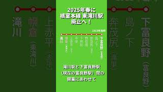 【速報】東滝川駅、2025年春に廃止へ！（JR北海道） [upl. by Hadria]