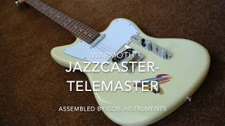 Olympic White Jazzcaster Telemaster Wramoth Offset Telecaster [upl. by Arac]