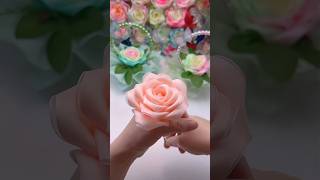 DIY ribbon rose flower giftdiy flowers gift craft handmadegifts rose diycrafts ribbon diy [upl. by Neelear]