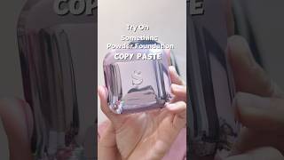 Try On Somethinc Powder Foundation Copy Paste skincareproducts reviewskincare reviewmakeup [upl. by Osmo]