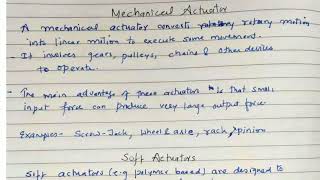 Thermal Actuators  Mechanical Actuators  Soft Actuators  lecture 28 IOT [upl. by Leksehcey]