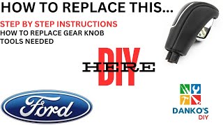 How to replace gear shift knob selector FORD [upl. by Niliram]