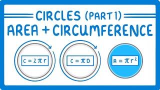 GCSE Maths  How to find the Area and Circumference of a Circle Circles Part 1 106 [upl. by Adnawahs]