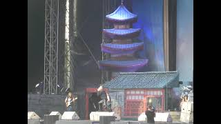 IRON MAIDEN Intro Senjutso 9 7 2022 Stuttgart Canstatter Wasen [upl. by Eiruam]