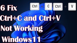 6 Fix CtrlC and CtrlV Not Working in Windows 11 [upl. by Yesnil]