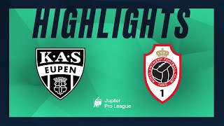 KAS Eupen  Royal Antwerp FC hoogtepunten [upl. by Levin]