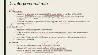 Roles of manager interpersonal role informational role decisional role in Urdu with examples [upl. by Ahsenad194]