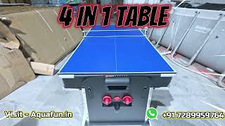 4in1 Game Table Review Pool Air Hockey Ping Pong amp Tabletop Fun [upl. by Anisor625]