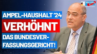 AmpelHaushalt 2024 verhöhnt das Bundesverfassungsgericht  Peter Boehringer  AfDFraktion [upl. by Airetahs]