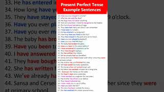 57 Examples of present perfect tenseenglish education [upl. by Ellezaj]