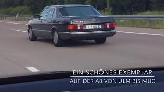 Impressionen W126 auf der Autobahn A8 zw Ulm und München 2016 July [upl. by Hudgens]