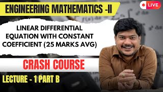 Linear differential equation with constant coefficient  HIGHER ORDER  Leacture 1 MRF SIR [upl. by Koeppel]