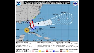 Hurricane Milton Tracker Projected Path Florida Latest Satellite Images  USGS Earthquake Feed [upl. by Emoreg]