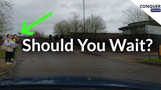 Should you Give Way to Pedestrians at Junctions and How its Marked on the British Driving Test [upl. by Verneuil]