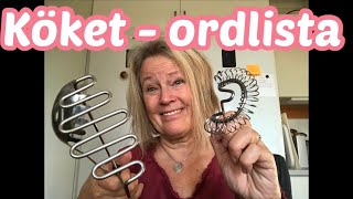 Lär dig svenska  köket  ordlista  Learn Swedish  svenskamedmarie [upl. by O'Shee832]