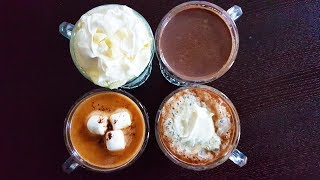 How To Make Hot Chocolate  4 yummy ways  Winter Treats [upl. by Lockhart]