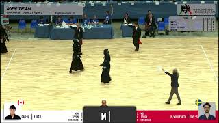 Canada vs Sweden  19th World Kendo Championships Mens Team Preliminary Heats [upl. by Anaehs]