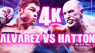 Saul Alvarez vs Matthew Hatton Highlights 4K [upl. by Elahcim]