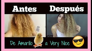 Como quitar el AMARILLO POLLO y NARANJA SIN TEÑIR el cabello I Veronica Vergara [upl. by Ewall663]