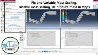 Quasi Static Analysis in AbaqusFEA Part  02 Mass scaling [upl. by Harts]