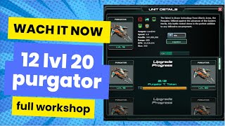 war commander holdout now 12 lvl 20 purgator full workshop first test see how it looks [upl. by Selig]