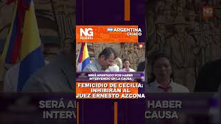 FEMICIDIO DE CECILIA INHIBIRÁN AL JUEZ ERNESTO AZCONA [upl. by Esserac180]