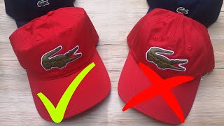 How to spot a fake Lacoste Cap  Real vs Fake  Mens Cap [upl. by Lilyan]