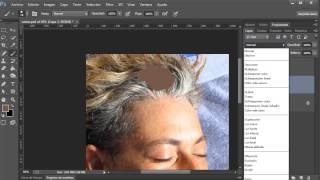 Quitar canas del pelo con Photoshop CC y videotutorialeses [upl. by Llerrod]