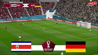 🔴 COSTA RICA vs DEUTSCHLAND  LIVE • WM Katar 2022  Gesamtes Spiel [upl. by Aizitel]