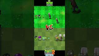 Pvz 2 Vs Pvz  Mega Gatling Pea Scaredy Shroom Sea Shroom Plant Team Vs Bucket zombie Team [upl. by Sanford784]