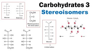 Carbohydrates 3  Stereoisomers  Spatial isomerism  Isomerism in Monosaccharides  Dr Ghanshyam [upl. by Airetal266]