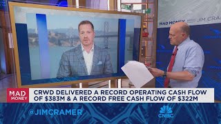 CrowdStrike CEO George Kurtz goes oneonone with Jim Cramer [upl. by Ymmak]