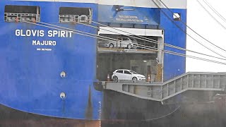 Autotransporter GLOVIS SPIRIT V7CA8 IMO 9674165 Emden car carrier [upl. by Capriola774]