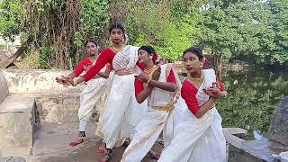 bajlo Tomar alor benu ।। performed by kalakshetro dance academy [upl. by Nannaihr]