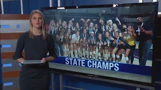 Sneads volleyball returns home after winning state championship [upl. by Allare]