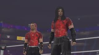 WWE 2K24 Hardys vs Dudleys TLC match  Crazy Double Table Finish [upl. by Coppock]