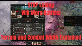 Hearts of Iron 4 Terrain Penalties and Combat Width Explained [upl. by Christean]