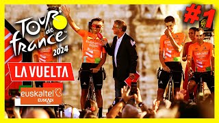 TOUR DE FRANCE 2024 La Vuelta con Euskaltel Euskadi 1 VRJUEGOS [upl. by Nywled]