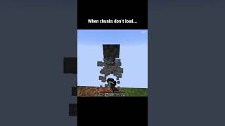 When chunks dont load minecraft minecraftmemes [upl. by Jeromy612]