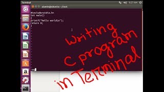 How to writecompile and run c program in Linux Ubuntu Terminal [upl. by Augustina]