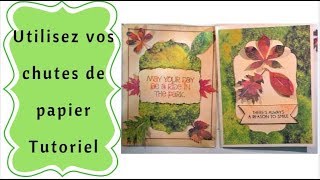 Comment Utiliser Vos Chutes Papier Pour Faire Des Cartes  Tutoriel Facile [upl. by Ellahcim]