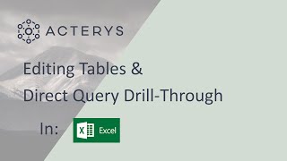 Power BI Tutorial Drill Through in Direct Query  Editing of Tables in Excel with Power BI Data [upl. by Ialocin164]