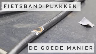 Zelf je fiets band plakken  Fietsband repareren [upl. by Airoled]