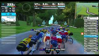 Zwift  Race Zwift Racing League  Open OCEANIA Western Division 1 D on Sugar Cookie in Watopia [upl. by Sutherlan593]