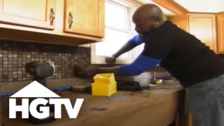 How to Install a Kitchen Tile Backsplash  HGTV [upl. by Diella858]