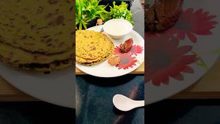 Makki ke aate ka methi wala paratha paratha food viralshort foodcraze foodtalkindia ytshorts [upl. by Yralih34]