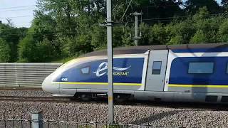 High Speed Trains At Boxley Tunnel Kent HS1 [upl. by Hedley]