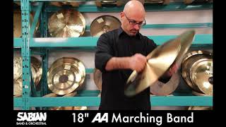 SABIAN AA Marching Band Cymbals 18 in [upl. by Coney377]