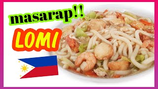 How To Make Lomi  EASY AT MASARAP  Tagalog  Recipe ni Manong Ed [upl. by Oicaro326]