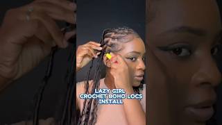 Locs in mins crochet crochetlocs locs crochettutorial locstyles crochetbraids boholocs diy [upl. by Fontana535]